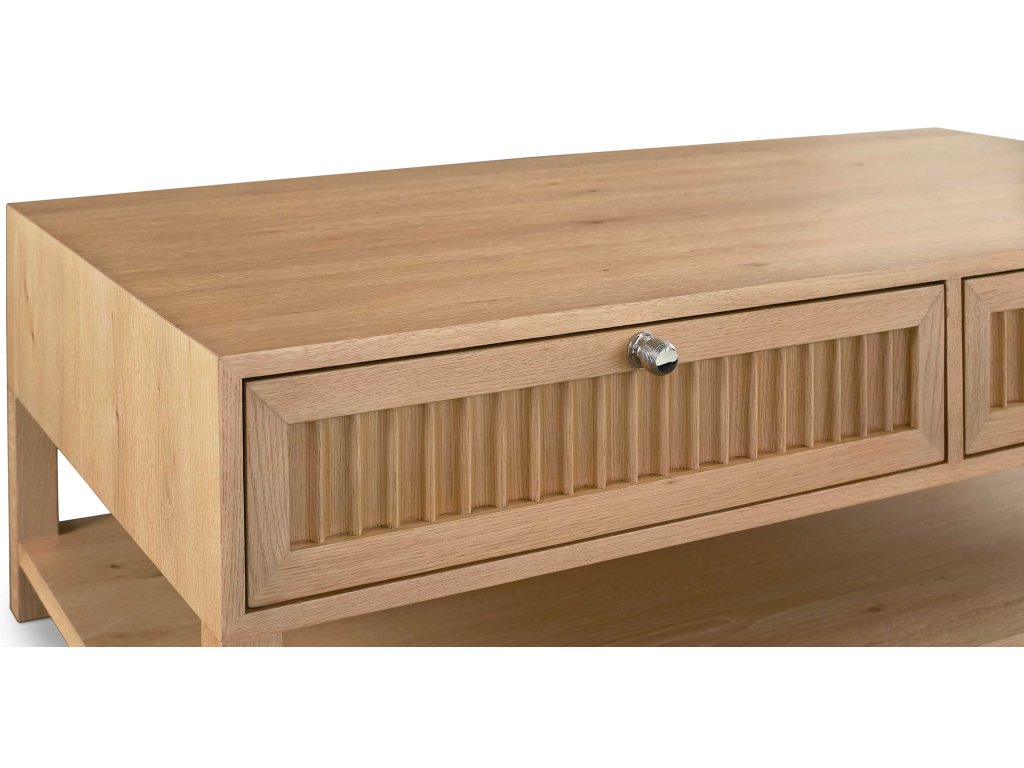 Newbury Ribbed Drawer Cocktail Table - image 3