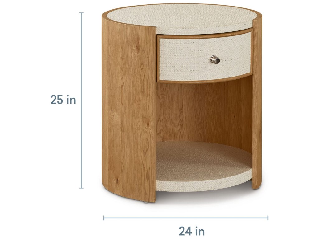 Newbury Round Open Front End Table - image 4