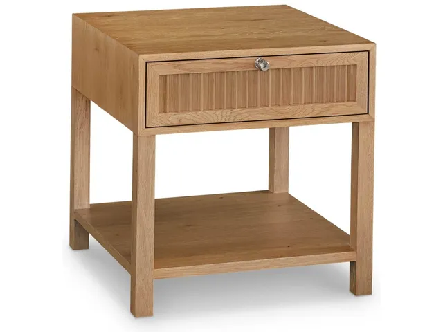 Newbury Ribbed Drawer End Table