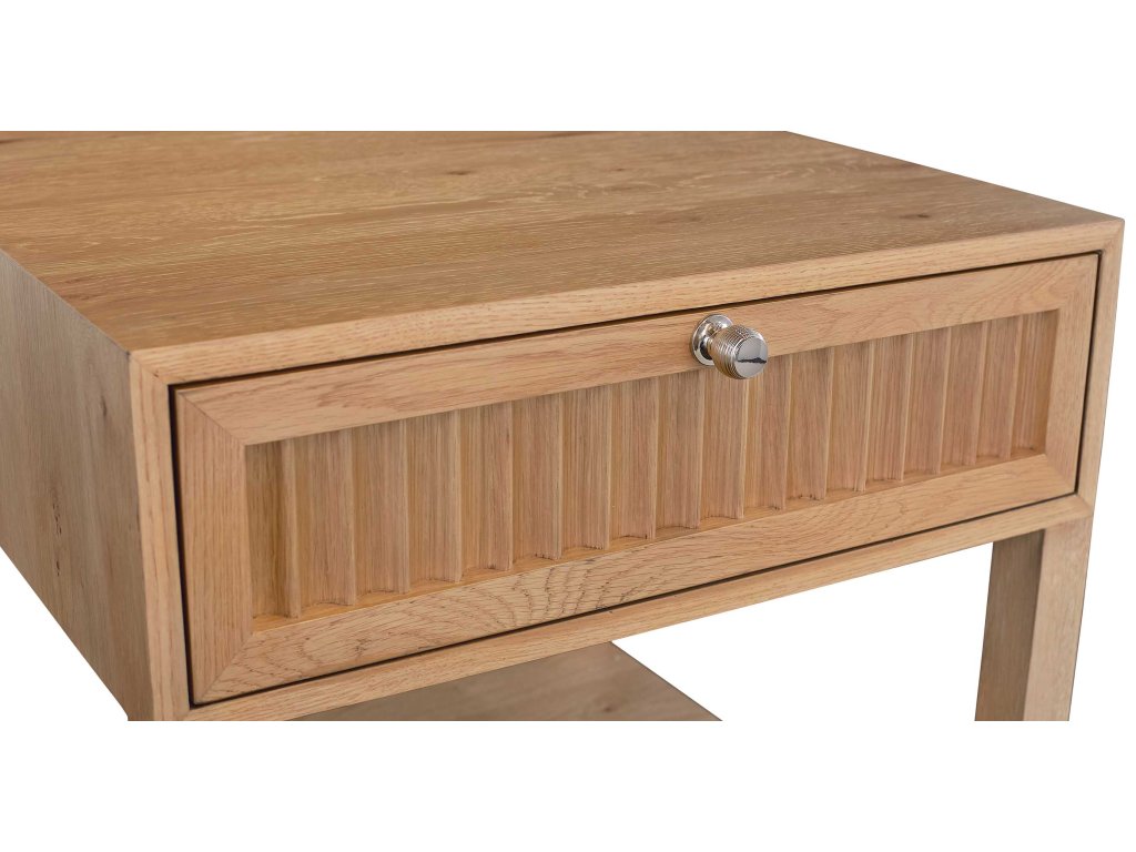 Newbury Ribbed Drawer End Table - image 2