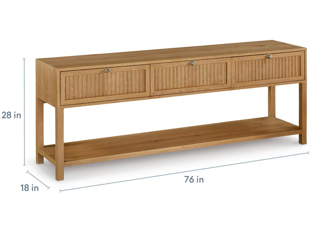 Newbury 3 Drawer Console Table - image 4