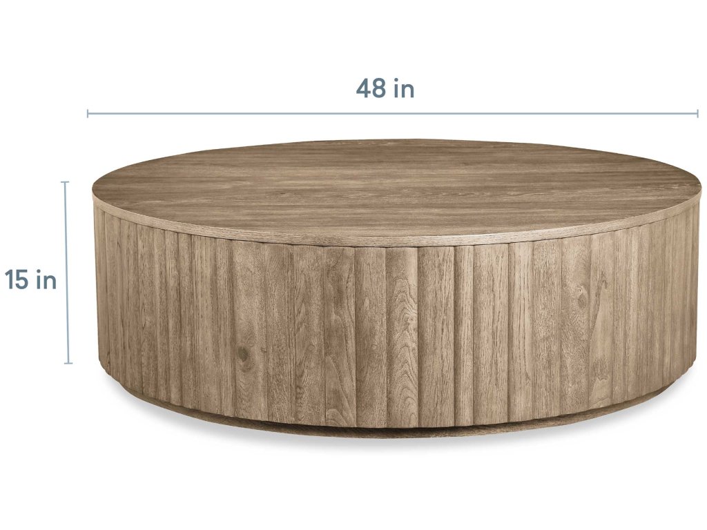 Andora Round Plinth Cocktail Table - image 4