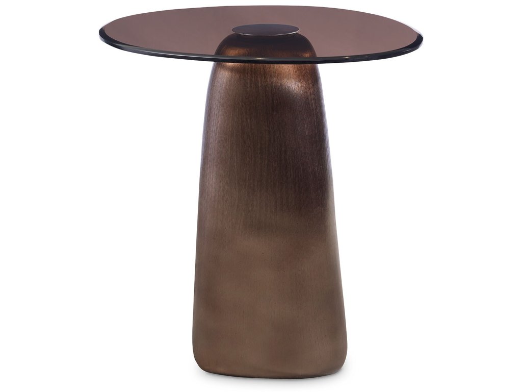 Pantheon Glass Top End Table - image 1