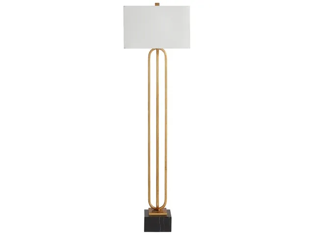 Charlotte Antique Gold Leaf Floor Lamp