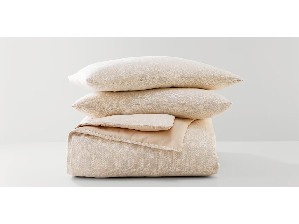 Herringbone 3 Piece Bedding Set - image 1