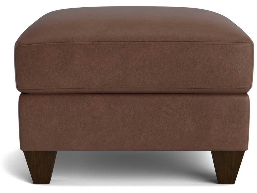True Custom® Leather Ottoman - image 1