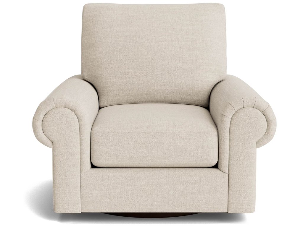 True Custom® Large Panel Arm Swivel Chair - main image