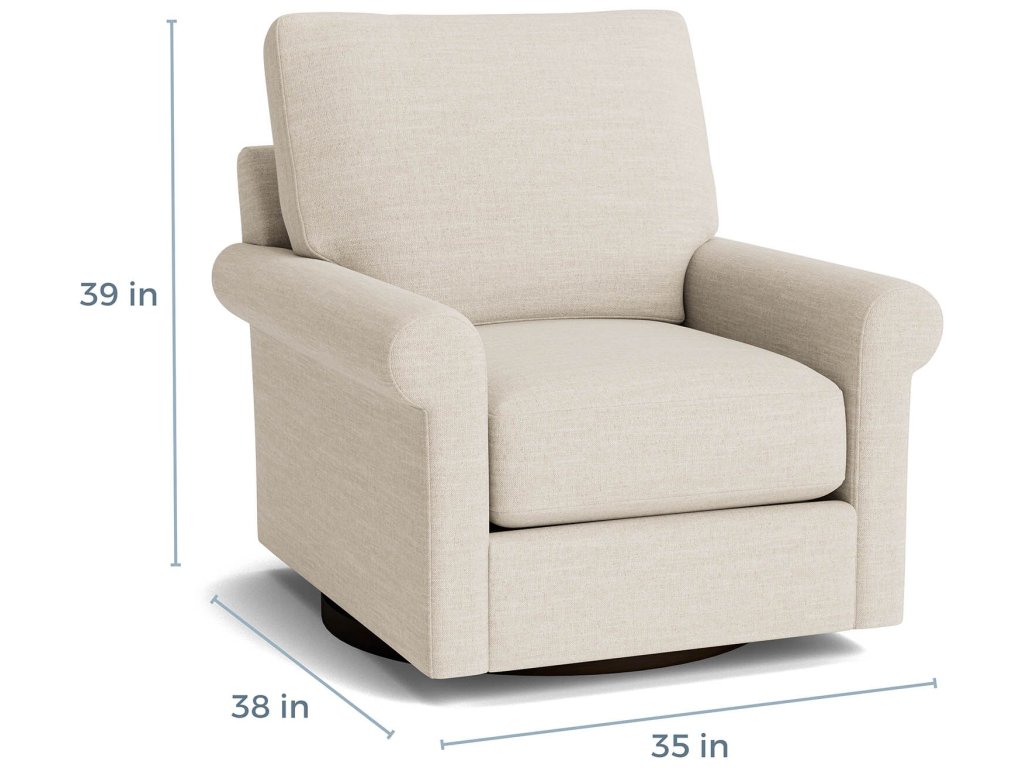 True Custom® Roll Arm Swivel Chair - image 4