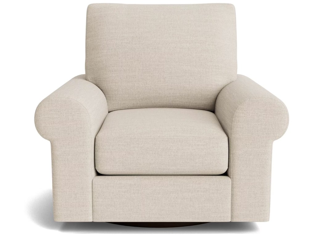 True Custom® Large Roll Arm Swivel Chair - main image