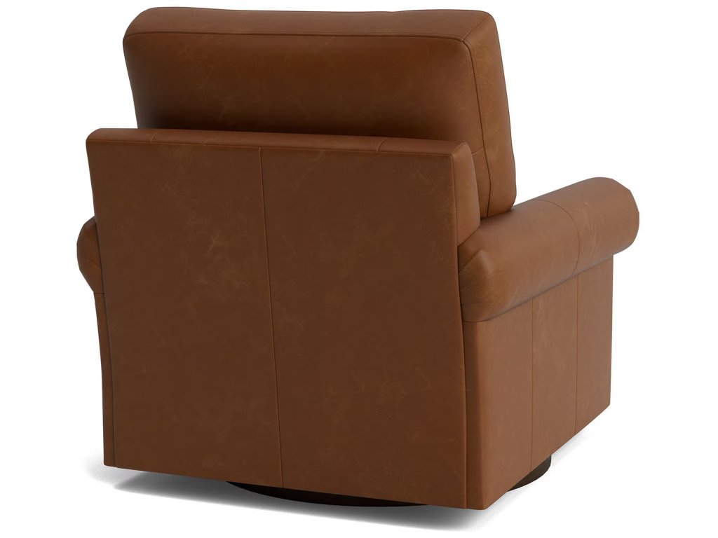 True Custom® Leather Panel Arm Swivel Chair - image 3
