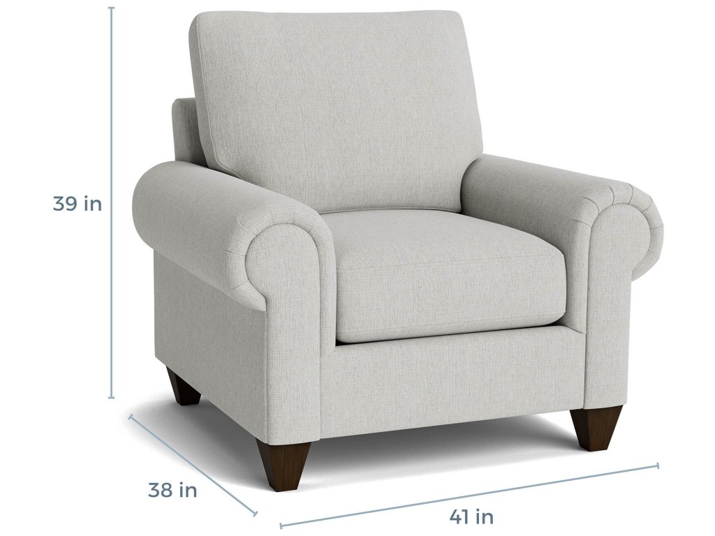 True Custom® Large Panel Arm Accent Chair - image 4