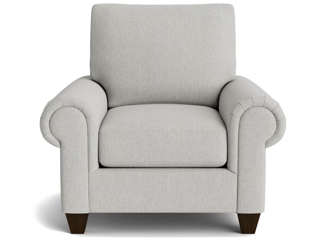 True Custom® Large Panel Arm Accent Chair - main image