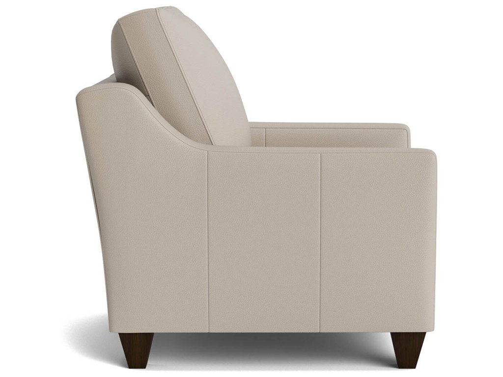True Custom® Leather Slope Arm Accent Chair - image 2