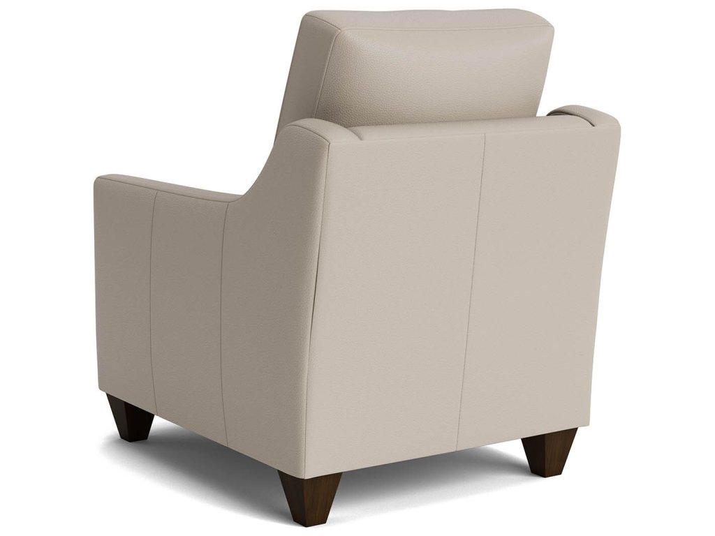 True Custom® Leather Slope Arm Accent Chair - image 3