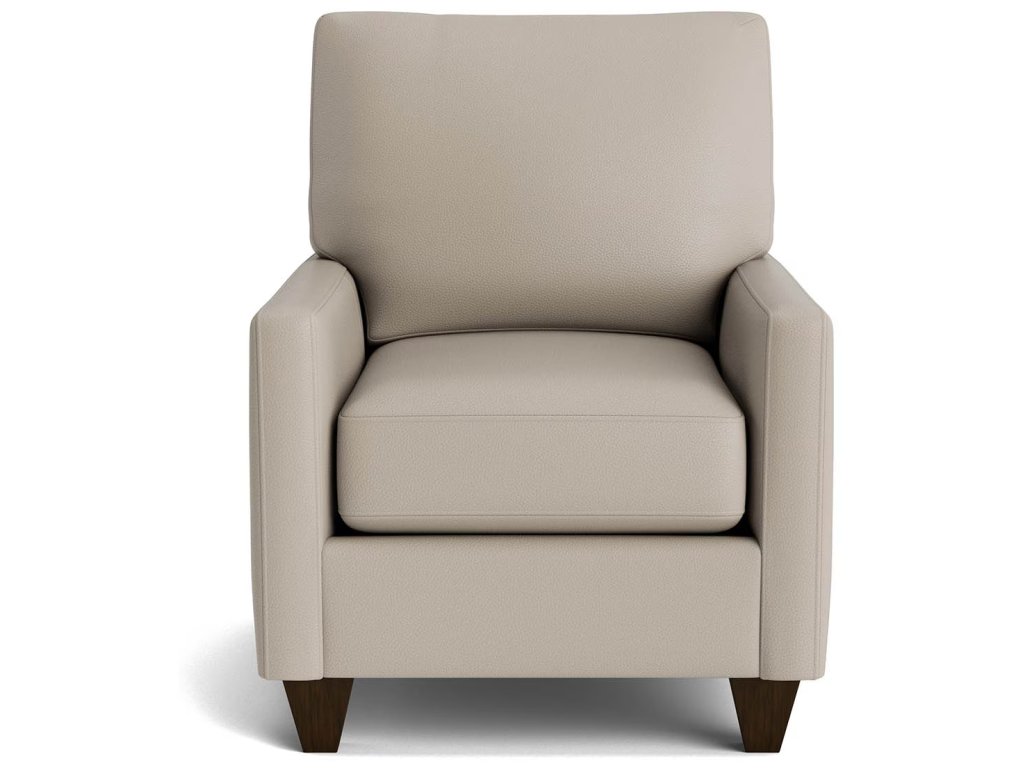 True Custom® Leather Track Arm Accent Chair - main image