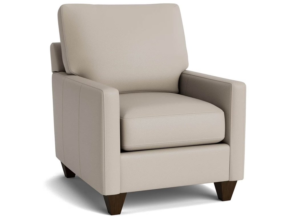 True Custom® Leather Track Arm Accent Chair - image 1