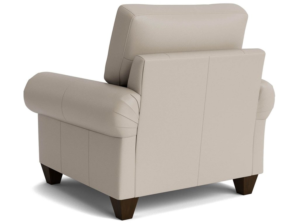 True Custom® Leather Large Panel Arm Accent Chair - image 3