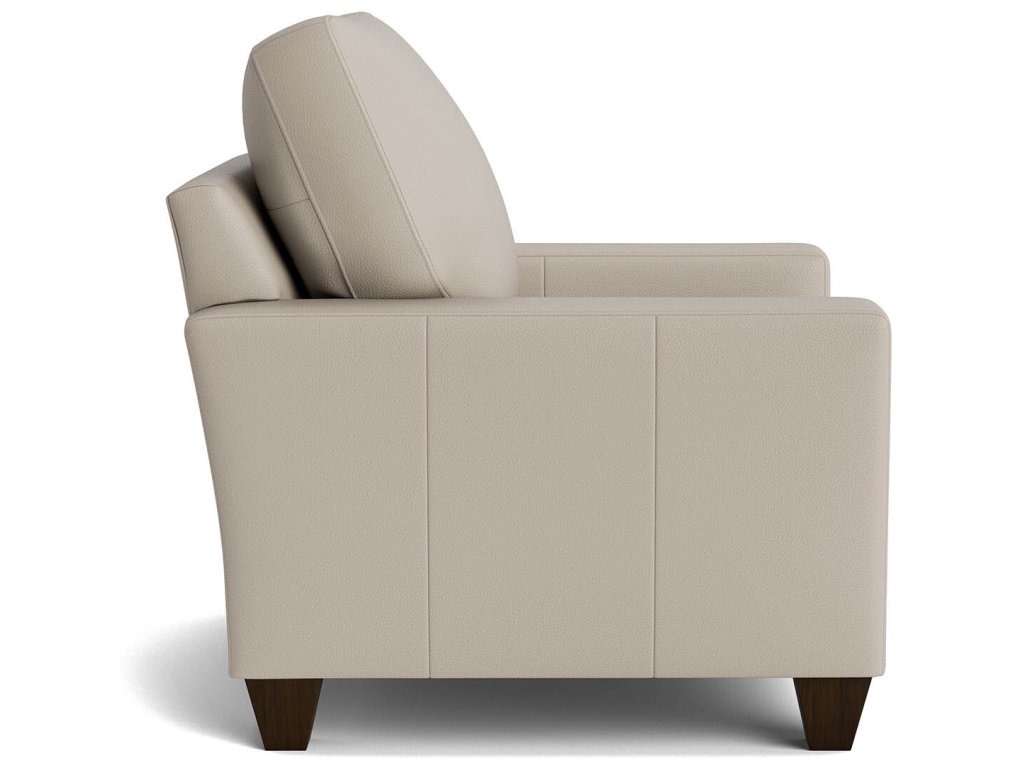 True Custom® Leather Large Track Arm Accent Chair - image 2