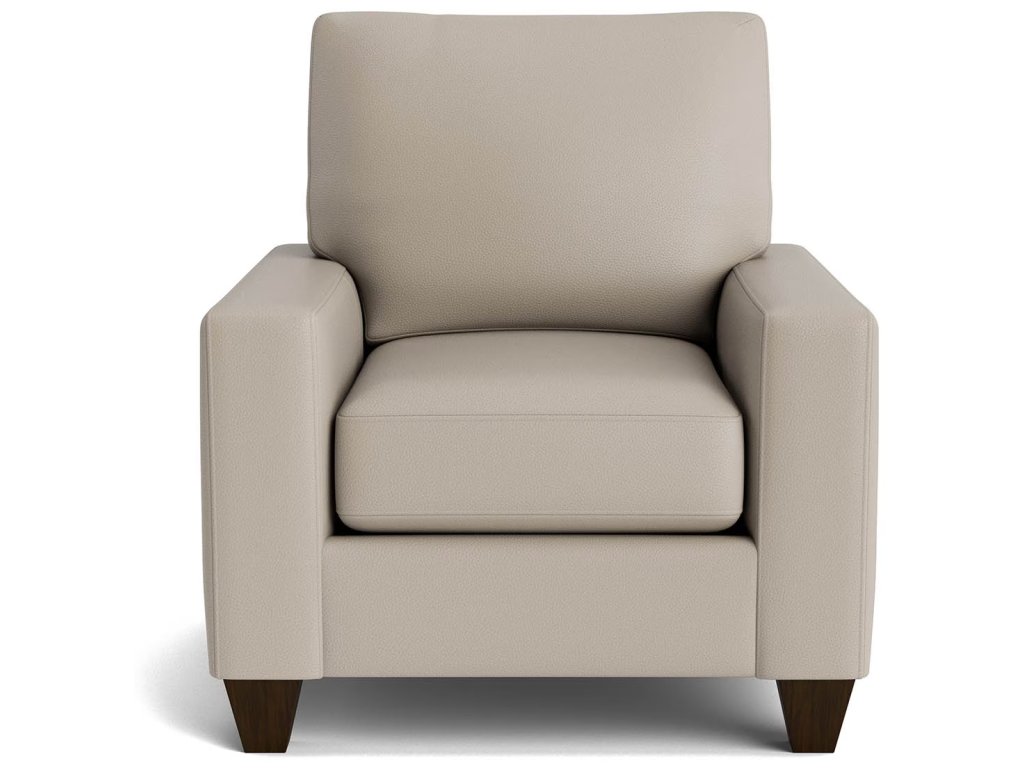 True Custom® Leather Large Track Arm Accent Chair - main image