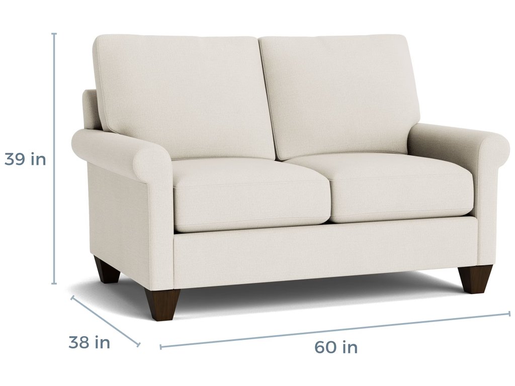 True Custom® Roll Arm Loveseat - image 3