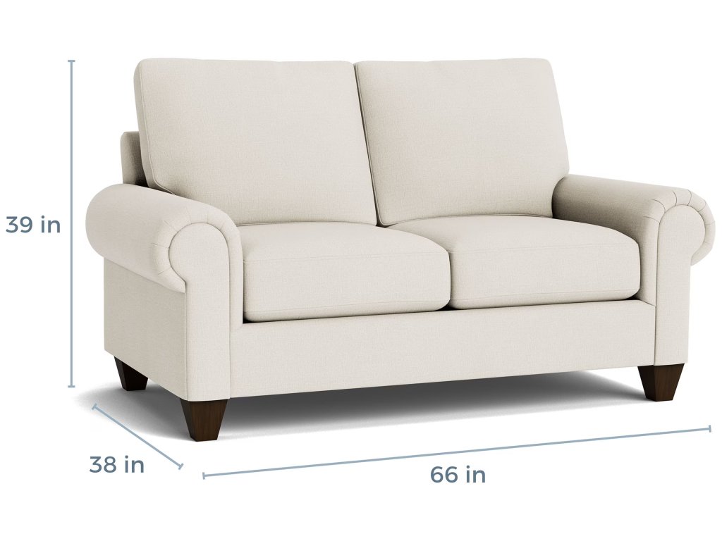 True Custom® Large Panel Arm Loveseat - image 4