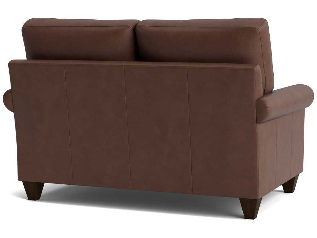 True Custom® Leather Roll Arm Loveseat - image 3