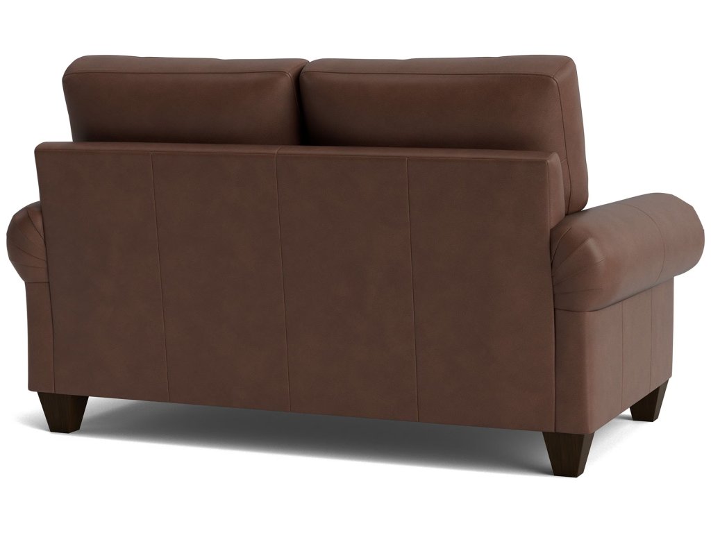 True Custom® Leather Large Panel Arm Loveseat - image 3