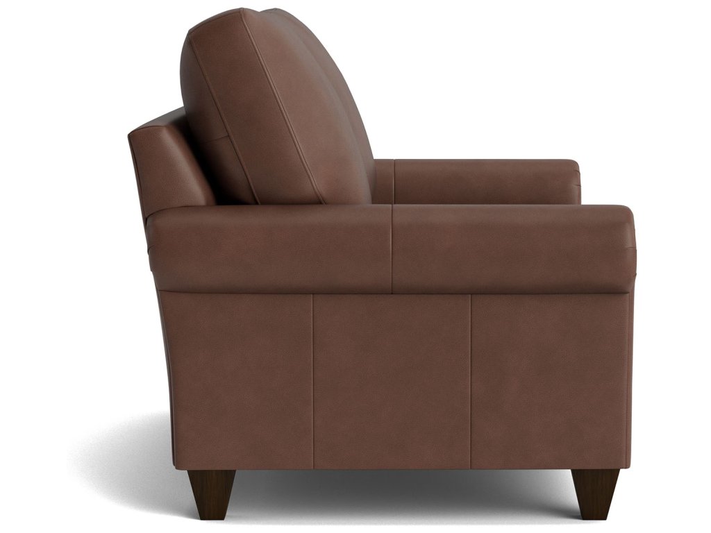 True Custom® Leather Panel Arm Loveseat - image 2