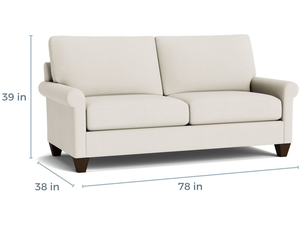 True Custom® Roll Arm Studio Sofa - image 3