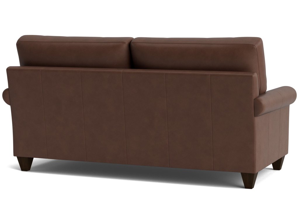 True Custom® Leather Roll Arm Studio Sofa - image 3