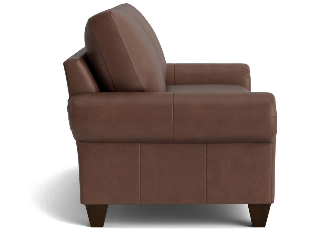 True Custom® Leather Large Panel Arm Studio Sofa - image 2