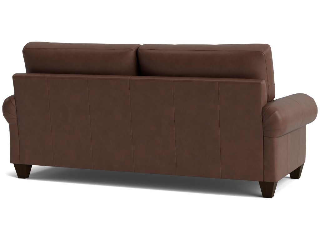 True Custom® Leather Large Panel Arm Studio Sofa - image 3