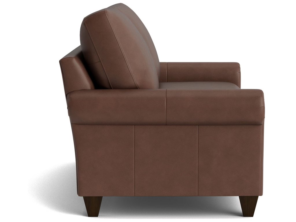 True Custom® Leather Panel Arm Studio Sofa - image 2