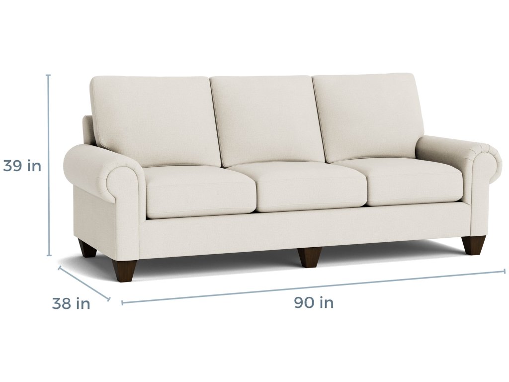True Custom® Large Panel Arm Sofa - image 4