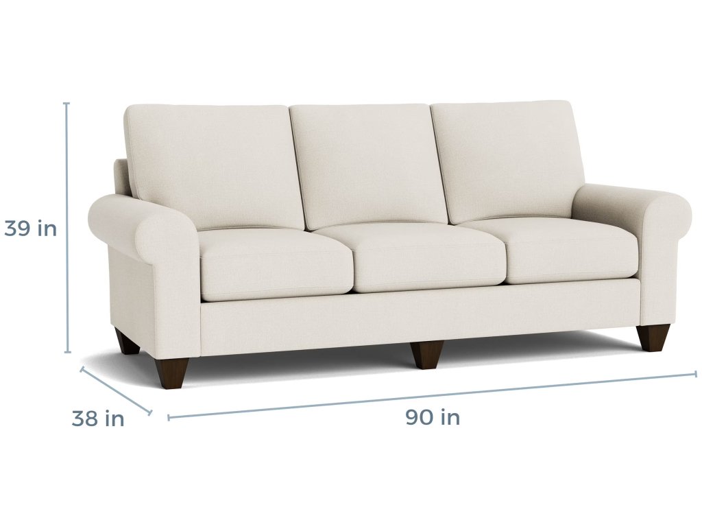 True Custom® Large Roll Arm Sofa - image 3