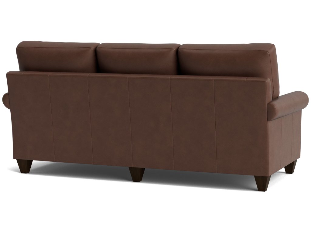 True Custom® Leather Roll Arm Sofa - image 3
