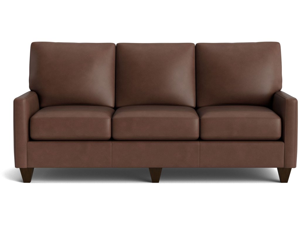 True Custom® Leather Track Arm Sofa - main image