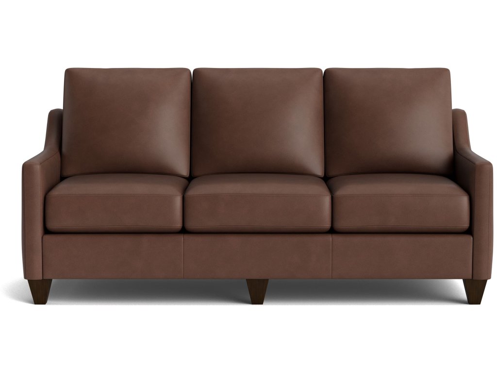 True Custom® Leather Slope Arm Sofa - main image