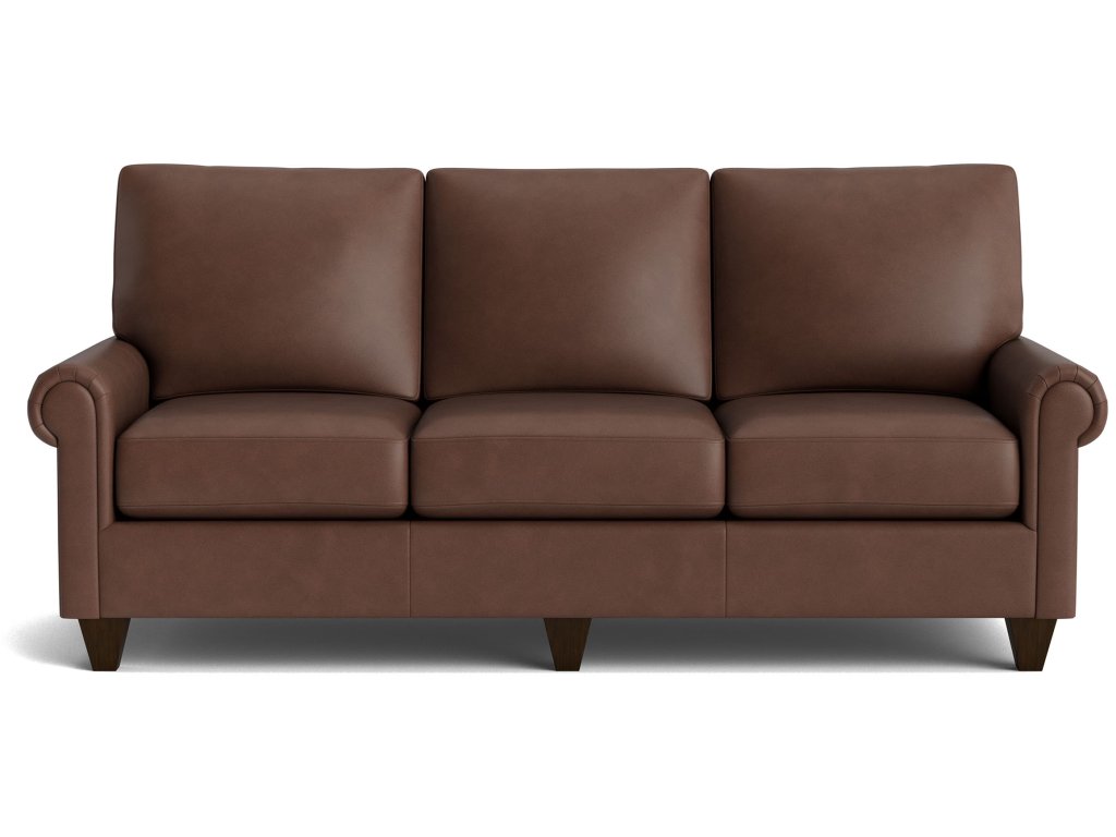 True Custom® Leather Panel Arm Sofa - main image