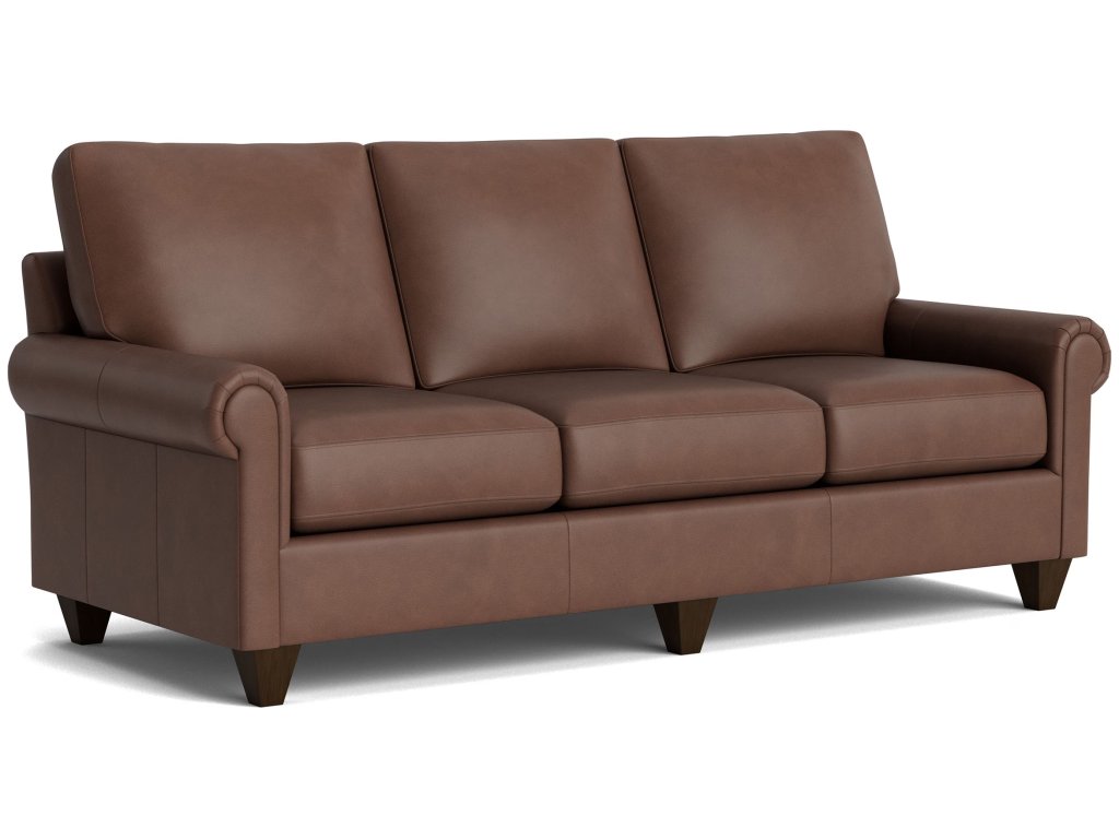 True Custom® Leather Panel Arm Sofa - image 1