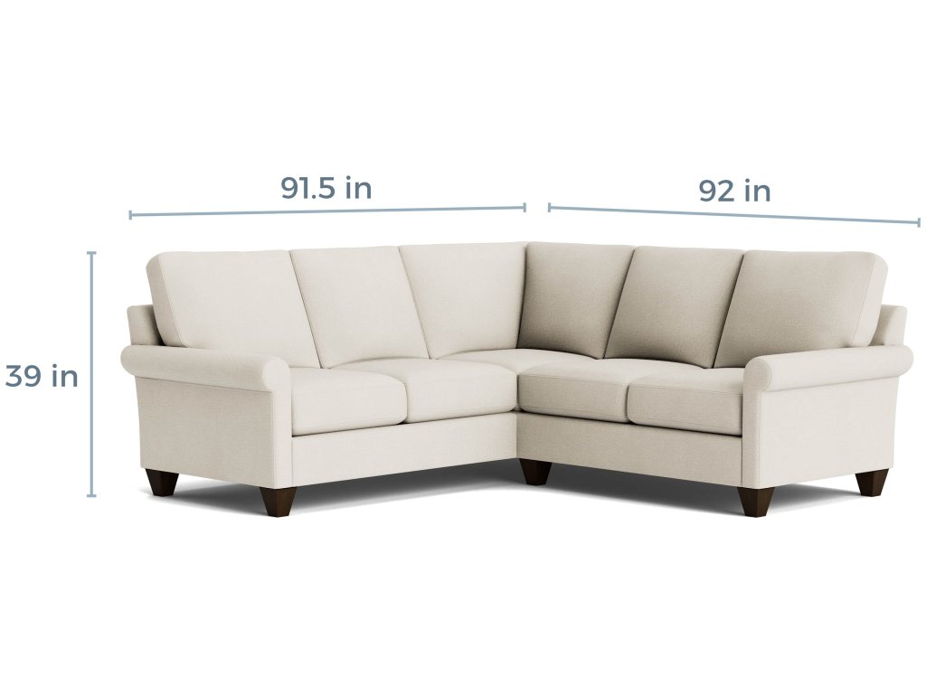 True Custom® Roll Arm L-Shaped Sectional - image 4