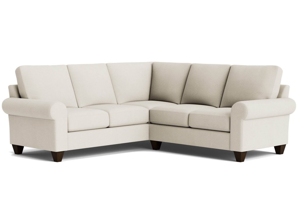 True Custom® Large Roll Arm L-Shaped Sectional - main image