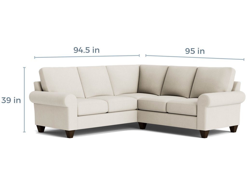 True Custom® Large Roll Arm L-Shaped Sectional - image 4