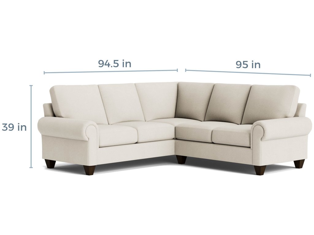 True Custom® Large Panel Arm L-Shaped Sectional - image 4