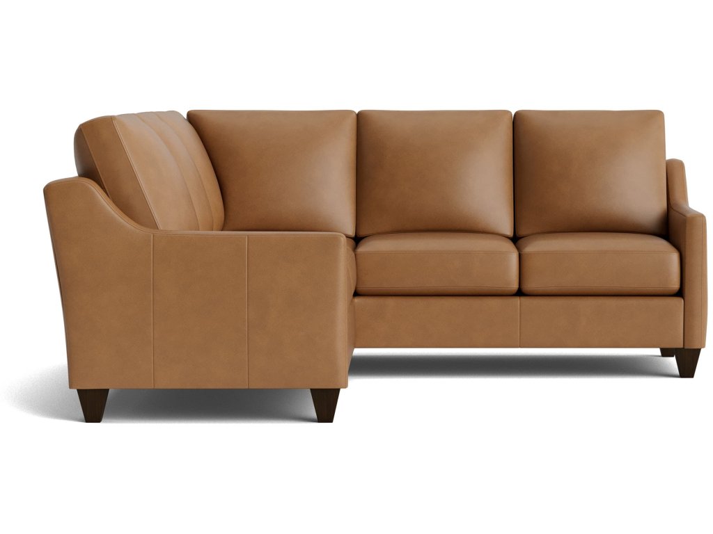 True Custom® Leather Slope Arm L-Shaped Sectional - image 6