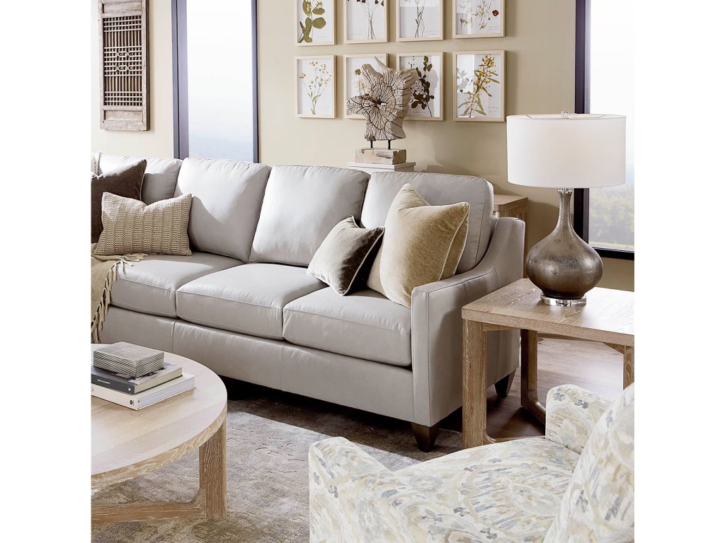 True Custom® Leather Slope Arm L-Shaped Sectional - image 5