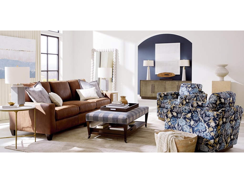 True Custom® Leather Large Track Arm Loveseat - image 3