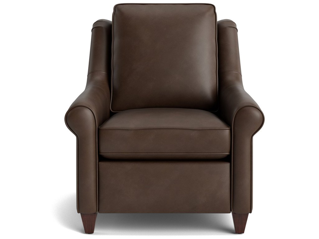 Magnificent Motion Leather Roll Arm Power Wall Recliner - main image