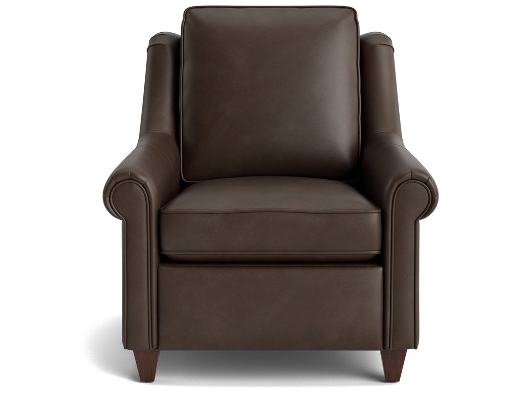 Magnificent Motion Leather Panel Arm Power Wall Recliner - main image