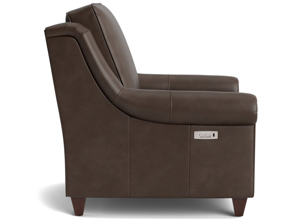 Magnificent Motion Leather Panel Arm Power Wall Recliner - image 3